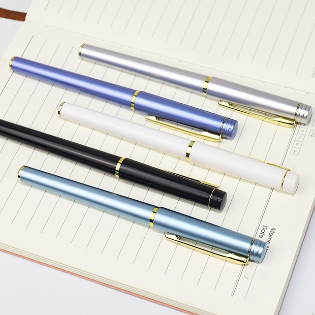 Office/Business Signature Pen with Gold Clip - Gel Pen